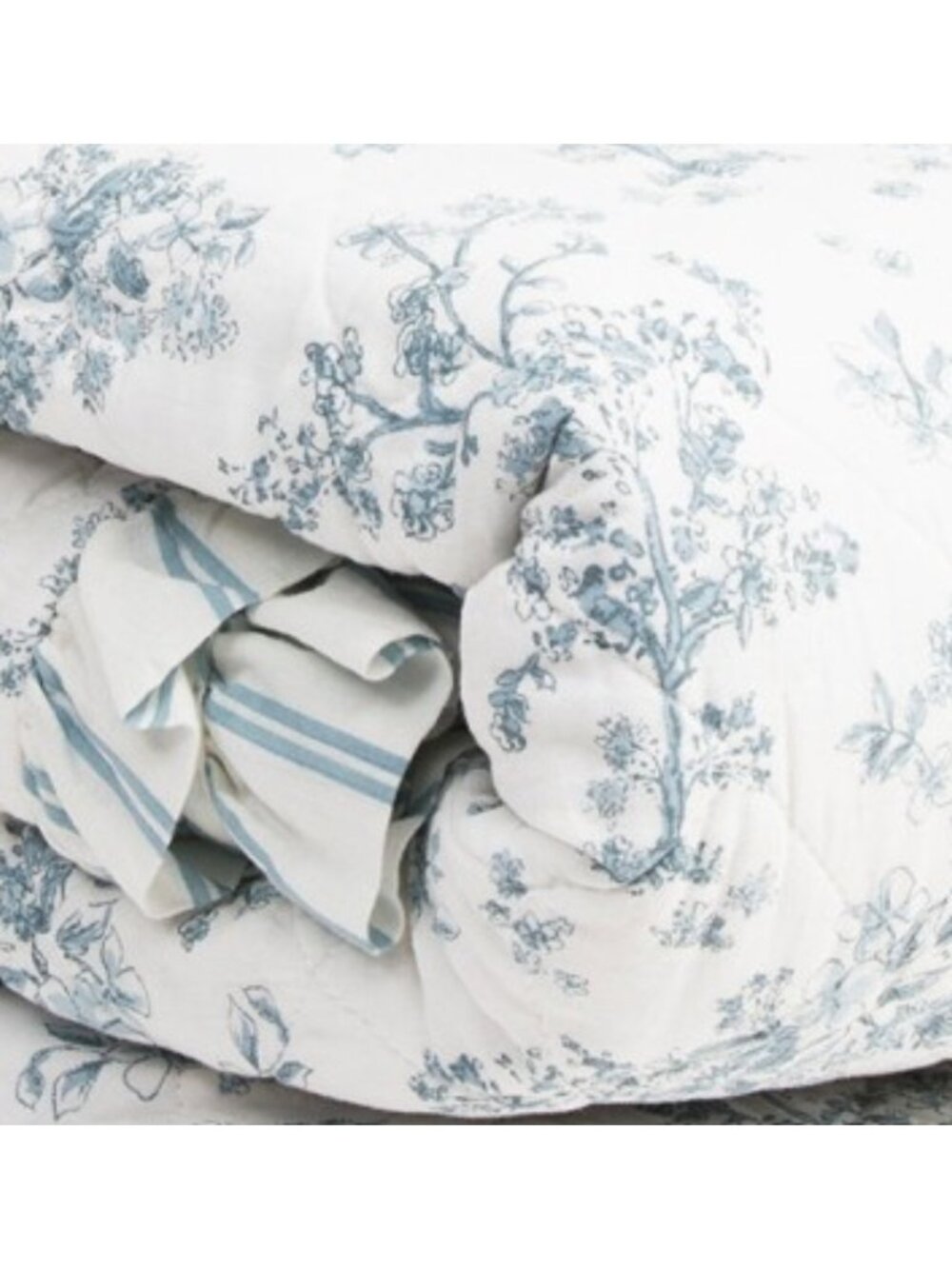 LILLIAN AUGUST HOME Toile Cotton Percale Quilt Set - Picture 5 of 6